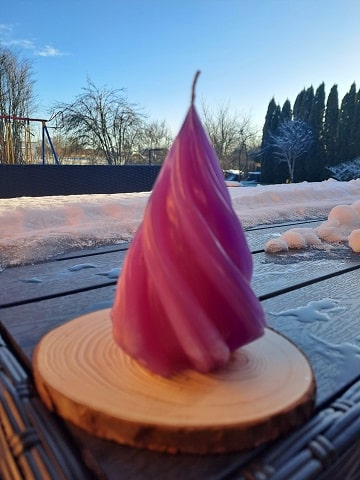 Savītās eglītes - sveču komplekts