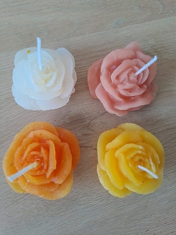 Rozītes - sveču komplekts