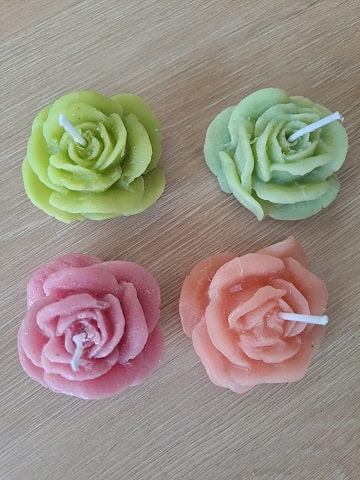 Rozītes - sveču komplekts